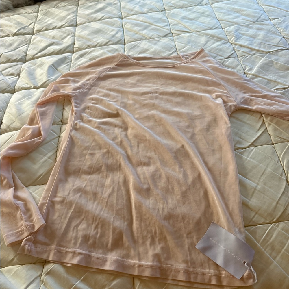Women's Pink Long Sleeve Top